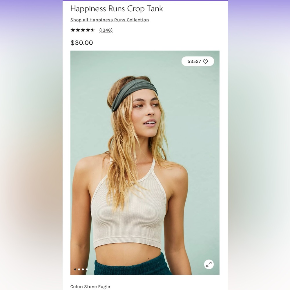 Free People Happiness Runs Crop Tank